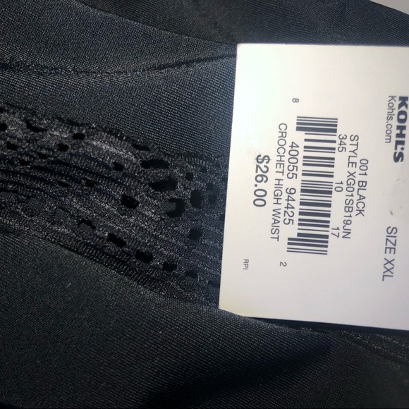 SO XXL Black Crochet High Waist Bottoms - Picture 6 of 8